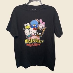 Hello Kitty and Friends x My Hero Academia Graphic Tee Mens Size L